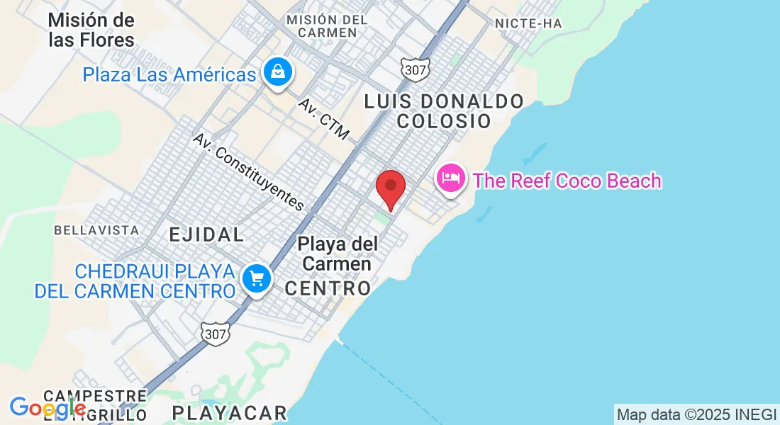 Calle 34 Nte Manzana 100 Lote 3, entre 10 Av norte y 20 Av. norte, Gonzalo Guerrero, 77710 Playa del Carmen, Q.R., Mexico